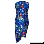 Alvish Sarong Christmas Santa Claus Party Swimsuit Wrap Plus Size Pareo Holiday Beach Blue B078QLW6JP